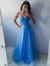 Vestido de festa longo corset tomara que caia em tule madrinha formanda debutante