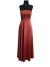 Vestido De Festa Tomara Que Caia Fenda Formatura Madrinha terracota - comprar online