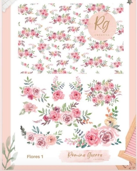 ROMI LAMINA DECOUPAGE FLORES1