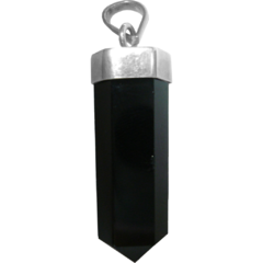 Black Tourmaline Point Pendant