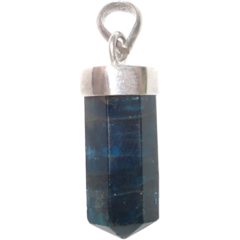 Blue Apatite Point Pendant