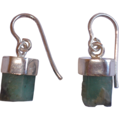 Emerald Rough Earrings