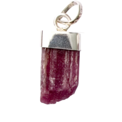 Pink Tourmaline Rough Pendant