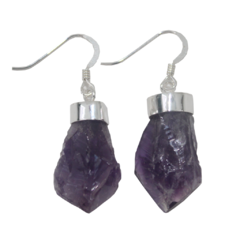 Amethyst Rough Earrings