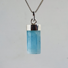 Blue Topaz Polished Pendant