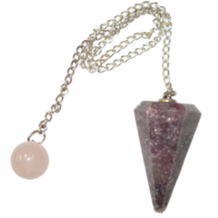 Lepidolite with Ball Pendulum