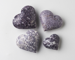 Lepidolite Hearts