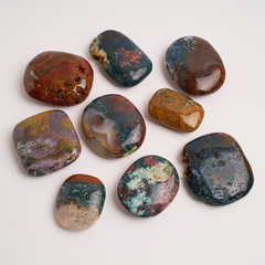 Blood Stone Palm Stones