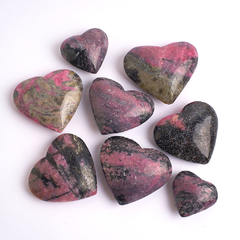 Rhodonite Hearts