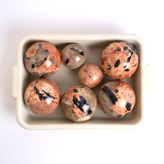 Black Tourmaline on Feldspar Spheres - buy online