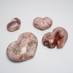 Pink Amethyst Hearts on internet