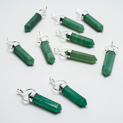 Green Quartz Twn Point Pendants - buy online