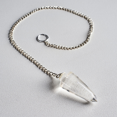 Clear Quartz Pointed Pendulums