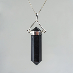 Black Onyx Swivel Point Pendants