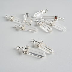 Clear Quartz Point Swivel Pendants - buy online