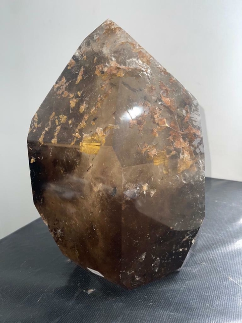 Smoky Quartz Tower with Phantom, Rainbows and Inclusions 25,3kg