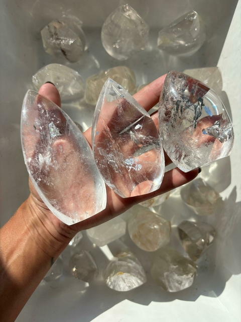 Clear Quartz Flames
