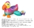 Imagen de Flotador Montable Dodo 1.41m X 1.13m Color Multicolor