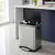 Cesto Tacho Basura Acero Inoxidable 2 Compartimentos 30l
