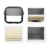 Ventana Acrilico Vidrio Plano - 80 x 40 cm C/Mosquitero. y Black Out - Tipo DVH - AVIN ICE