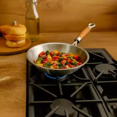 Wok 30 cm con Mango de Madera - comprar online