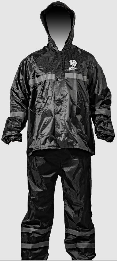 KOV IMPERMEABLE NEGRO XL
