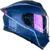 KOV CASCO THUNDER WAVES AZUL CON LED M