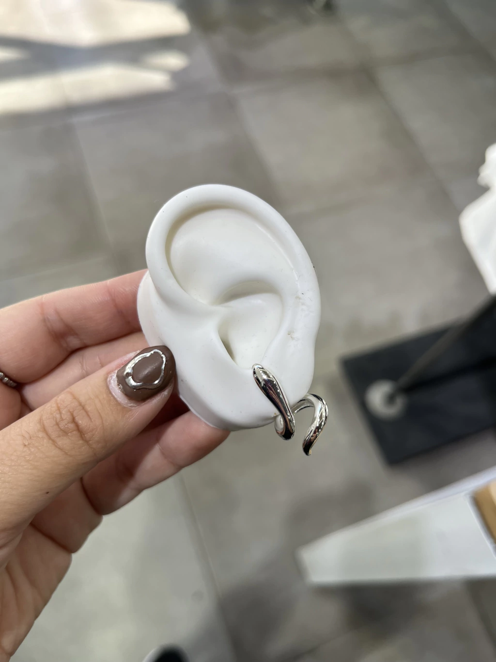 Aros Serpiente Blanco