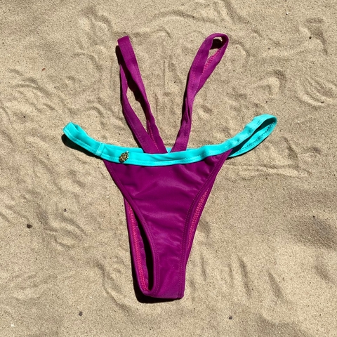 Calcinha Maragogi - Uva + Verde Piscina