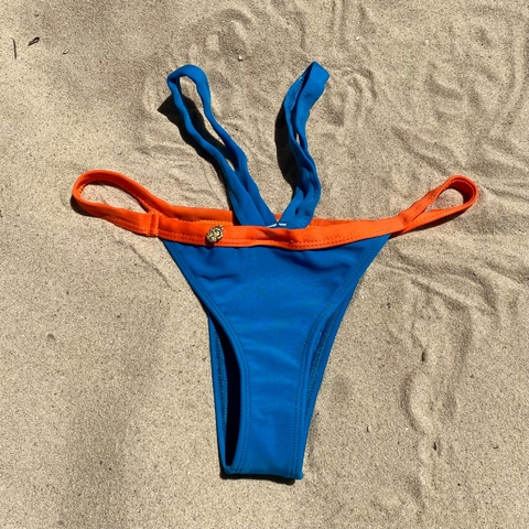 Calcinha Maragogi - Laranja + Azul