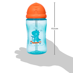 Garrafinha Canudo de Silicone Dino Patinete Bpa Free Buba - comprar online