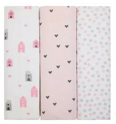 KIT CUEIRO FLANELADO ENXOVAL PAPI COMPOSE ESTAMPADO 80cm x 80cm CONTEM 03 UN - comprar online