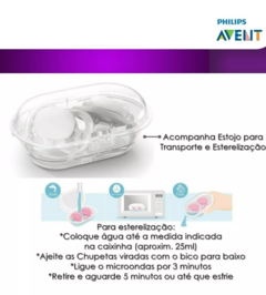 Kit 2 Chupetas Ultra Air 0-6 Meses Decoradas Philips Avent - loja online