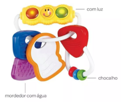 Brinquedo Chaveiro de Atividades com Luzes Multicor Buba - comprar online