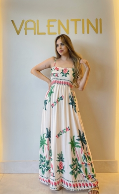 VESTIDO LONGO TROPICAL - comprar online