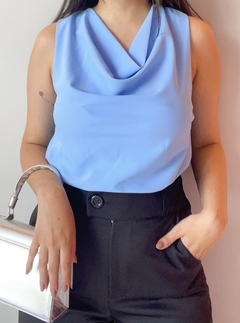 BLUSA GOLA BOBA AZUL - comprar online