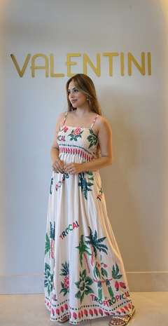VESTIDO LONGO TROPICAL - loja online