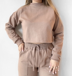 CONJUNTO DE MOLETOM MARROM - comprar online