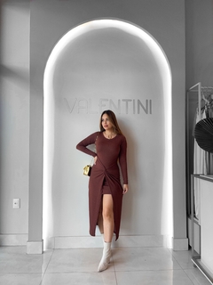 VESTIDO KYARA MARROM - comprar online