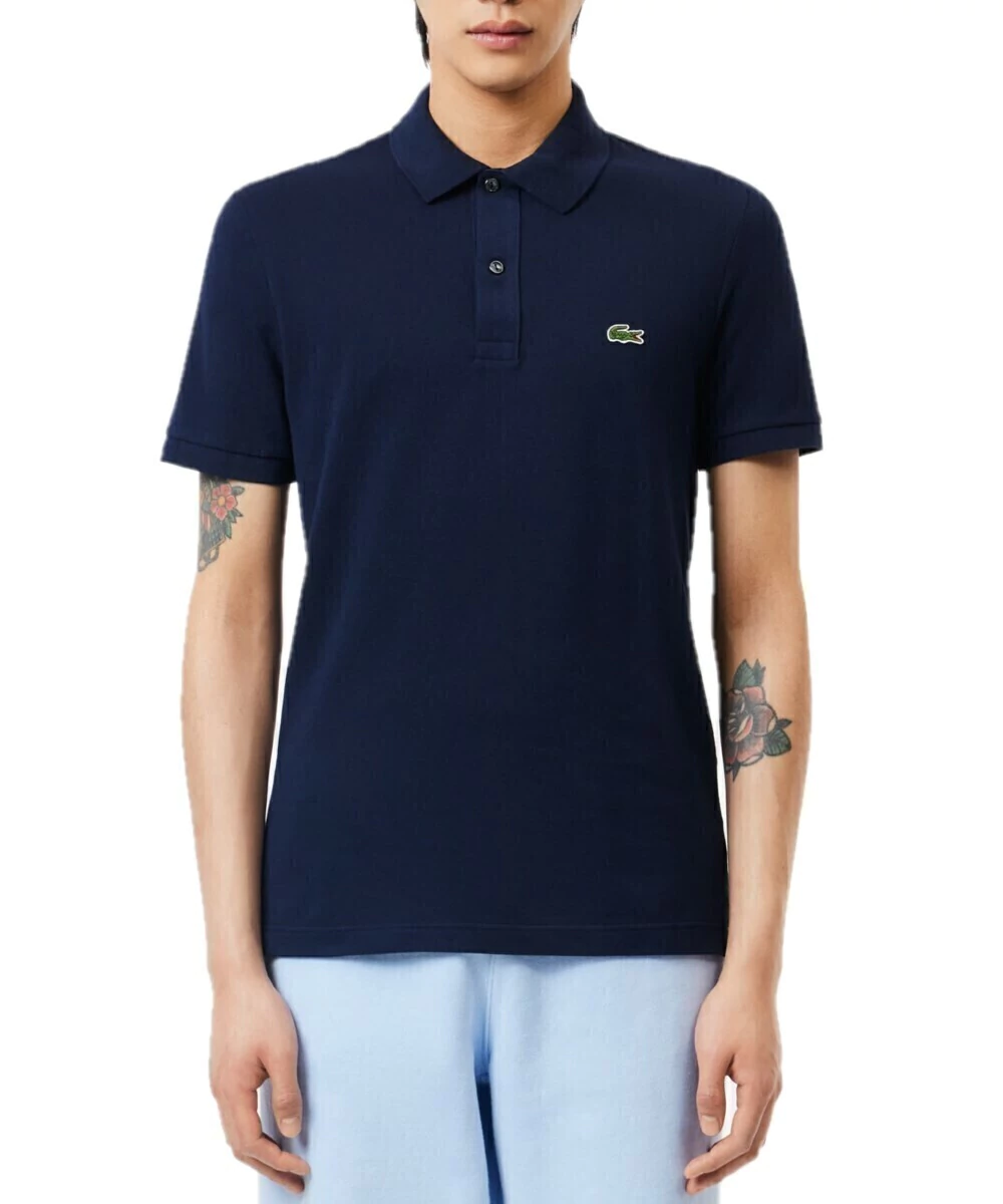 Polo Lacoste Slim Fit Piquet Marinho