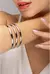 Trio de Pulseiras Bracelete Lisa- Aço inoxidável Prata - comprar online