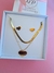 Kit Coração de Mãe: Aço Dourado