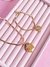 Conjunto Fita Cavalo e Ferradura- Aço Dourado