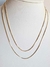Colar Duplo Evory- Aço Dourado