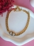 Colar Inspiração- Aço Dourado