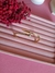 Bracelete Prego Cravejado- Aço Dourado