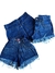 Shorts com Brilho Desfiado