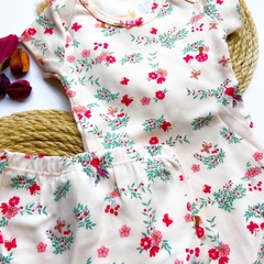 Conjuntinho FloresBege - comprar online
