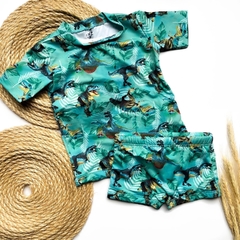 Roupa de banho dinossauro