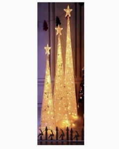 Cono dorado de 150cm con luz - Kositas